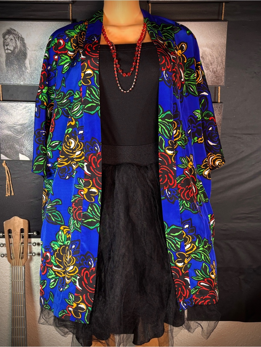 Vintage Val Mode Open Front Cardigan Size S